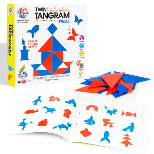 RATNA'S 1401 Twin Tangram Puzzle Game Toy