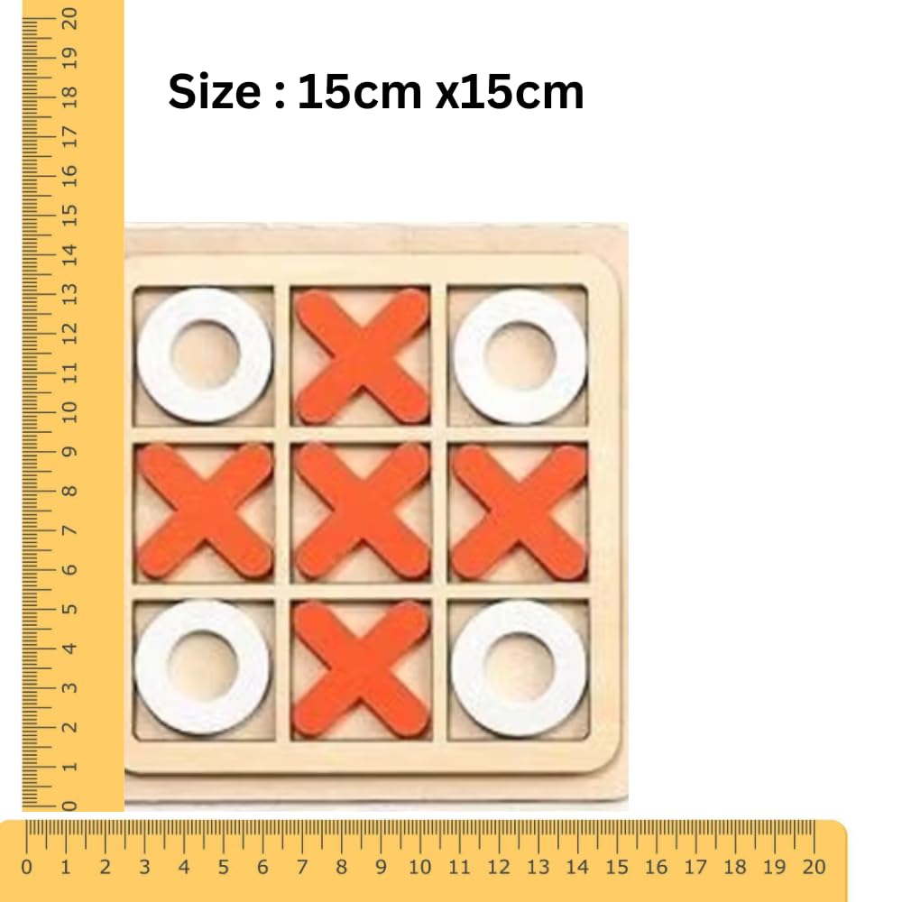 Zero-Kata Wooden Tic Tac Toe Board Game