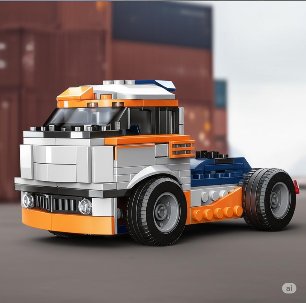 Onecado 5434 10-in-1 Engineering Vehicles Building Blocks Toy