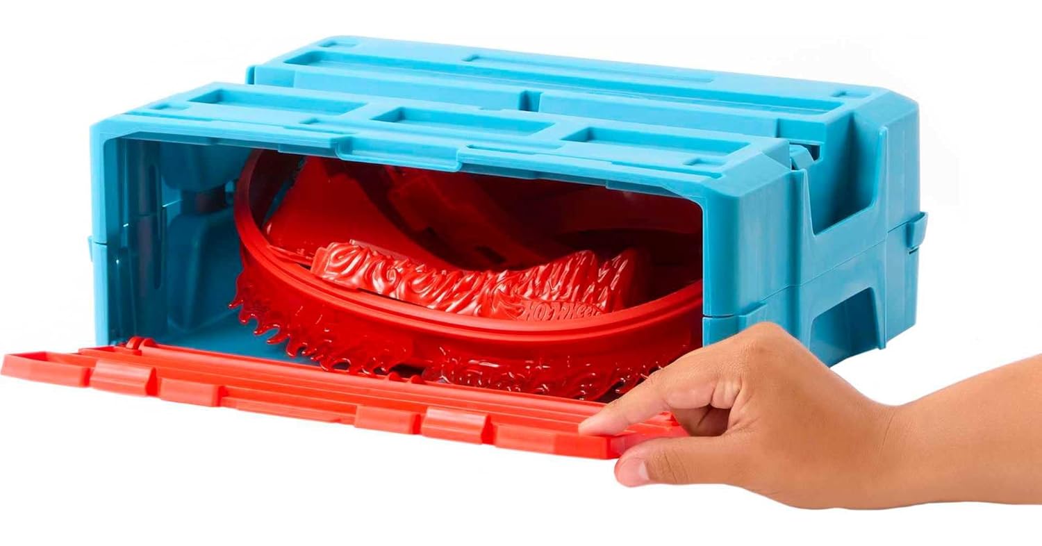 Hot Wheels Track Builder Flame Stunt Pack Fire-Themed Racing Set