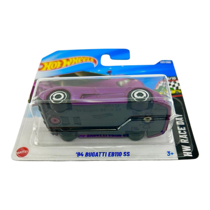 Hot Wheels 94 Bugatti EB110 Purple Race Day Die-Cast Car