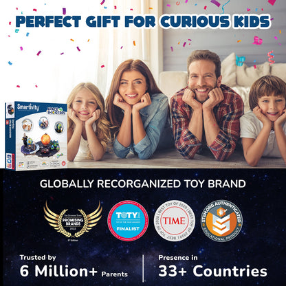 Smartivity Space Shooters DIY STEM Toy: Build & Learn Planetary Motion