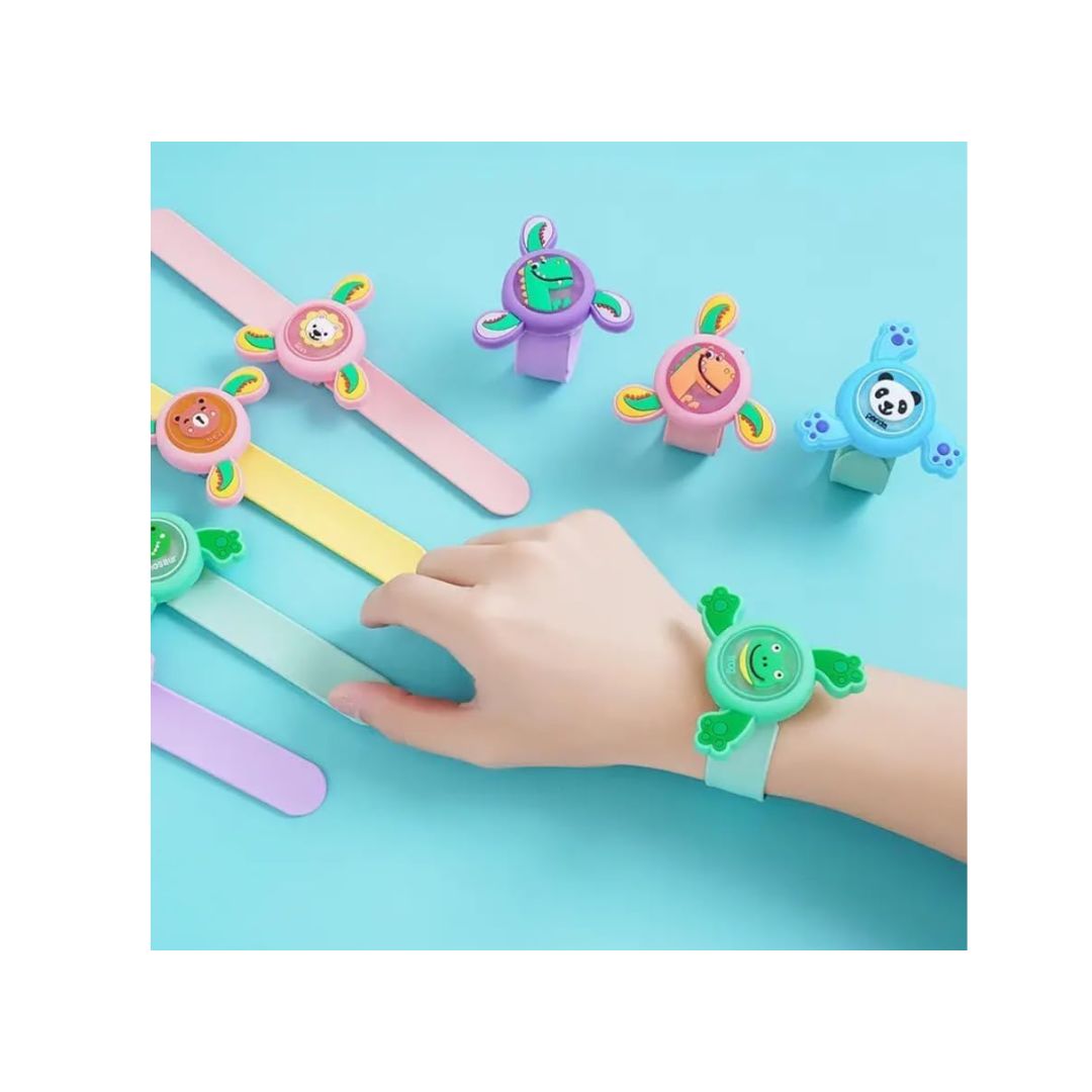 Hi5Toys Kids LED Spinner Slap Wrist Band Toy for Fun