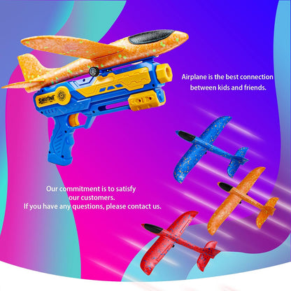 IOUGDSEC 2307 Foam Glider Catapult Aeroplane Launcher Toy