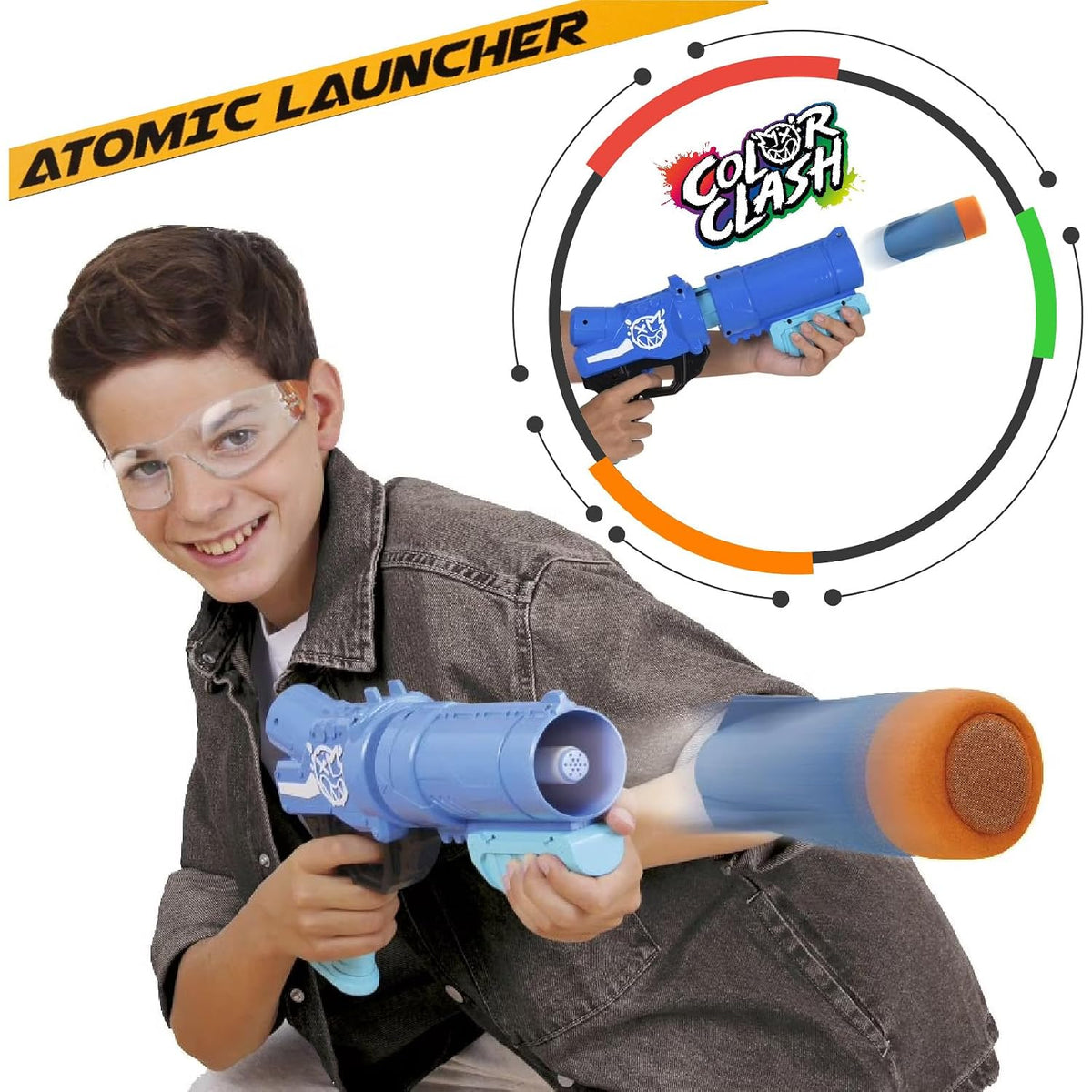 Funskool Color Clash Atomic Launcher Holi Toy Gun for Kids