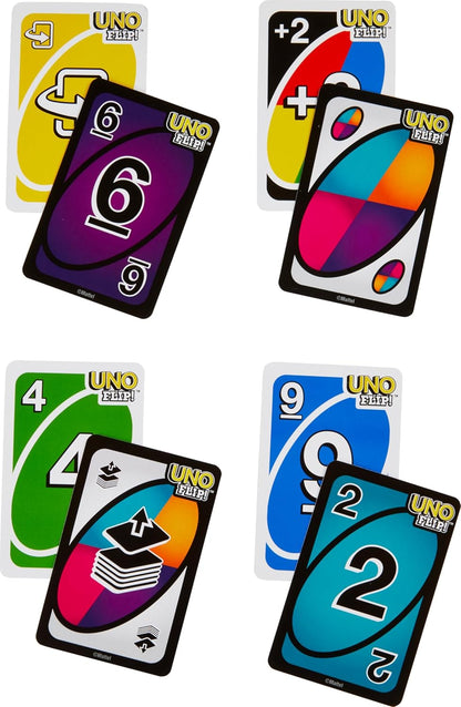 Mattel Games UNO Flip Double-Sided Family Strategy Card Game