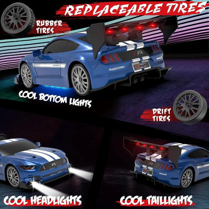 TOYS TODAY TT-33435 LED Light Remote Control Drift Racing Car Toy