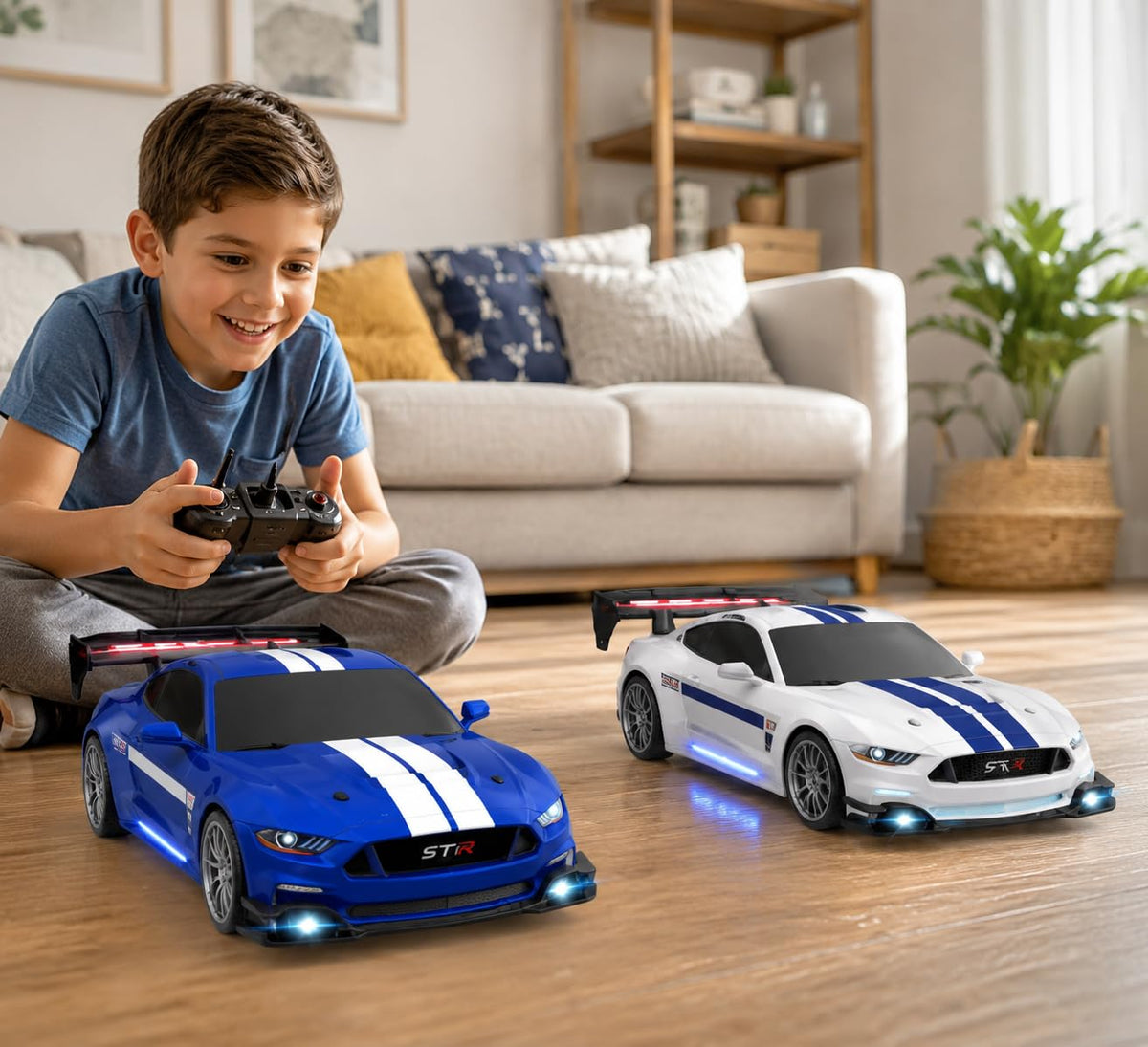 TOYS TODAY TT-33435 LED Light Remote Control Drift Racing Car Toy
