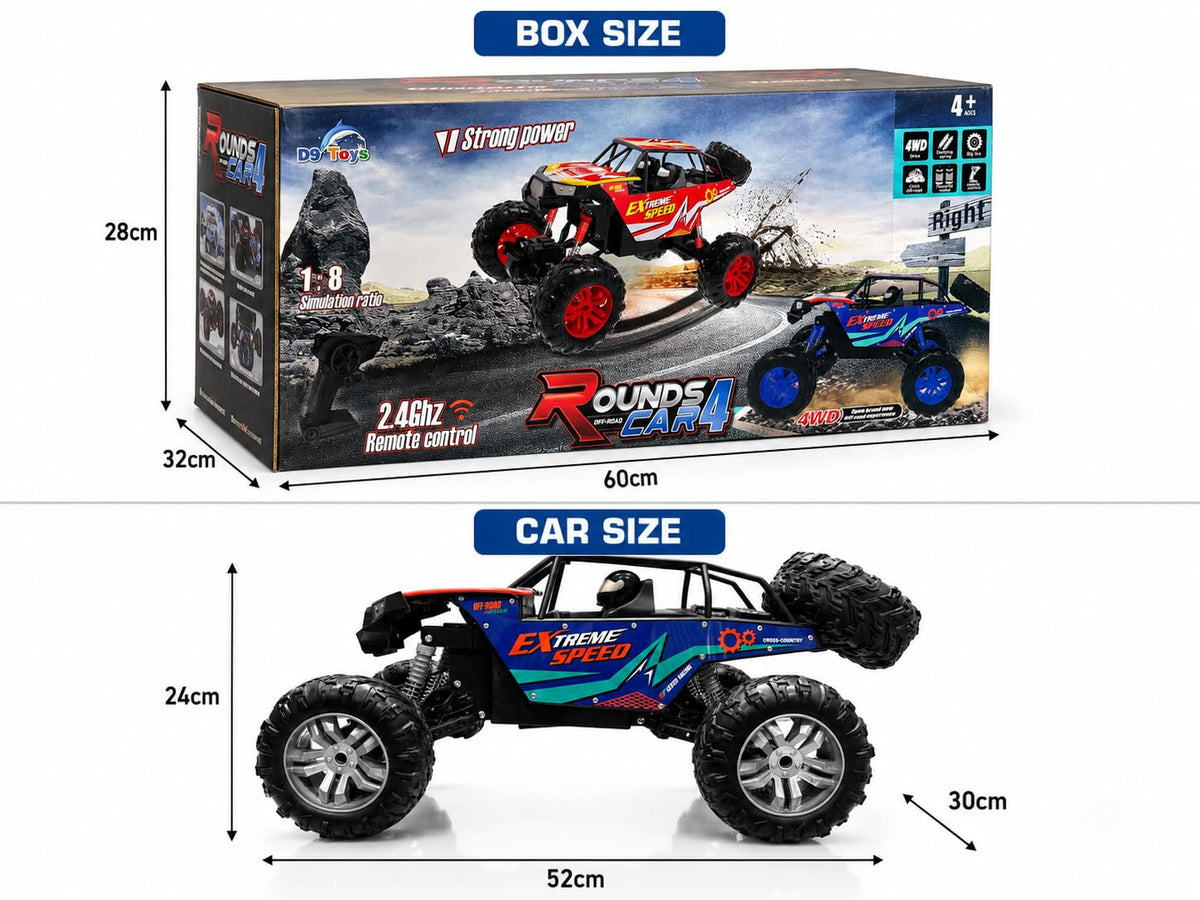 Kridaraa Rounds Car 4 Remote Control Off-Road Crawler Toy