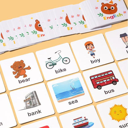 Wooden Alphabet Spelling Blocks Game for Kids - Montessori Educational Sensory Toy