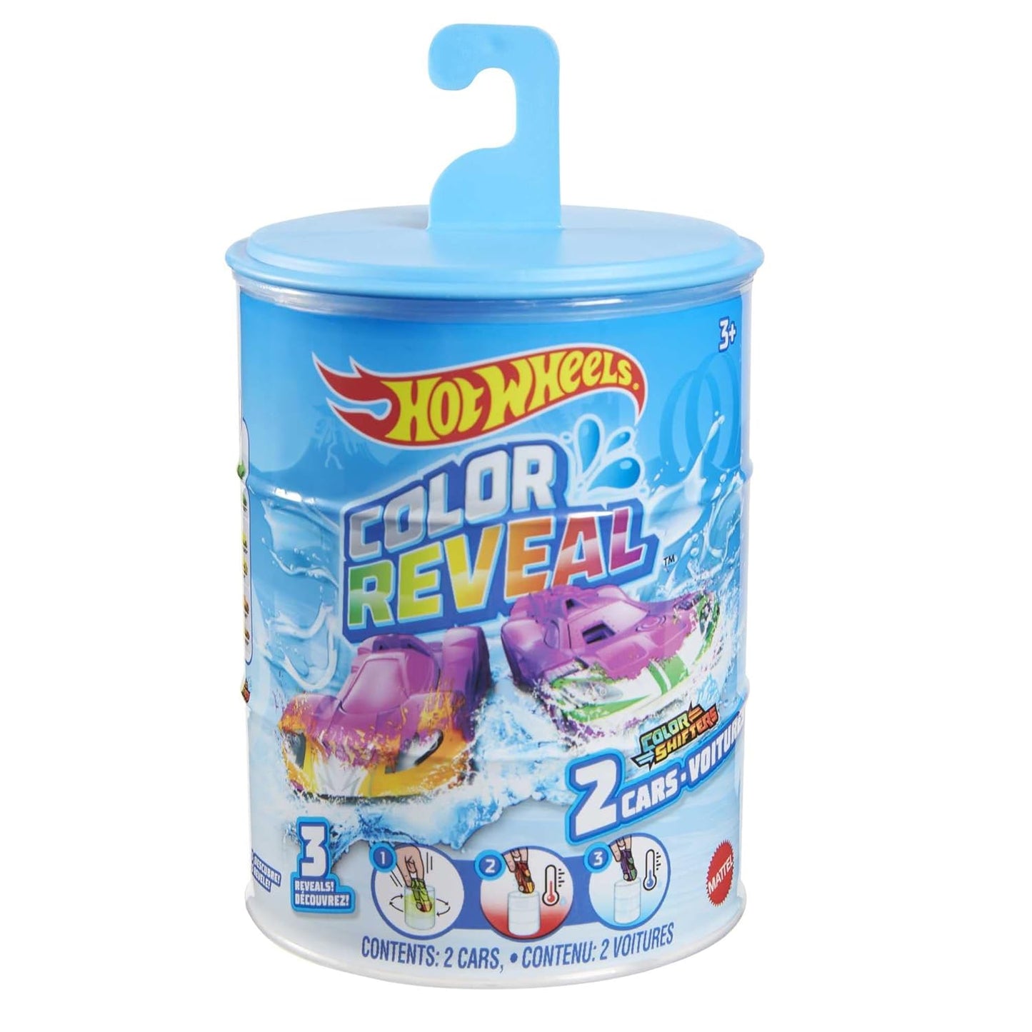 Hot Wheels Color Reveal 2-Pack 1:64 Scale Toy Car Set