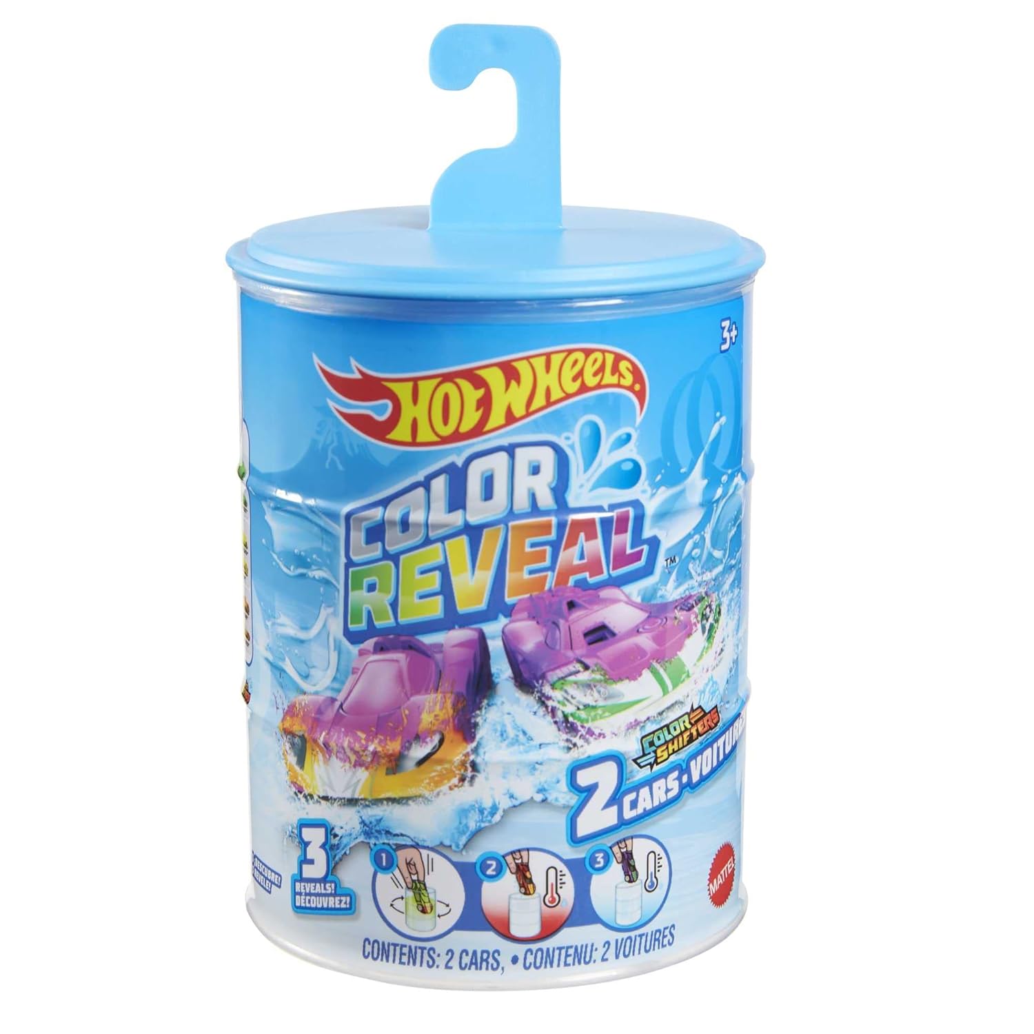 Hot Wheels Color Reveal 2-Pack 1:64 Scale Toy Car Set