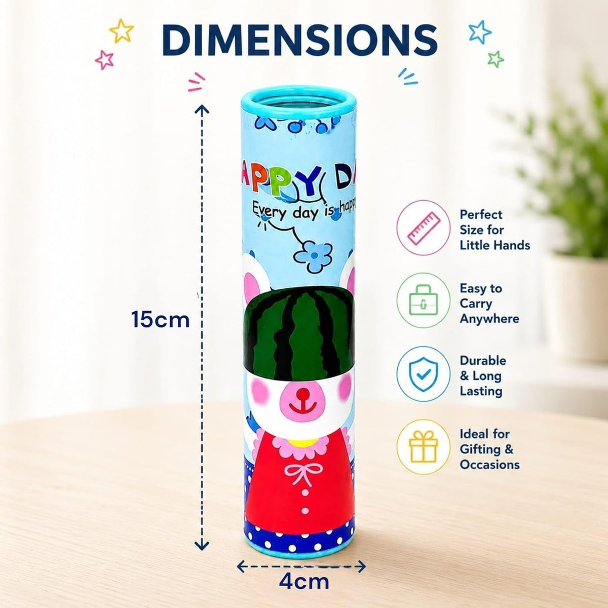 TERA 13 Kids Cartoon Optical Kaleidoscope Toy