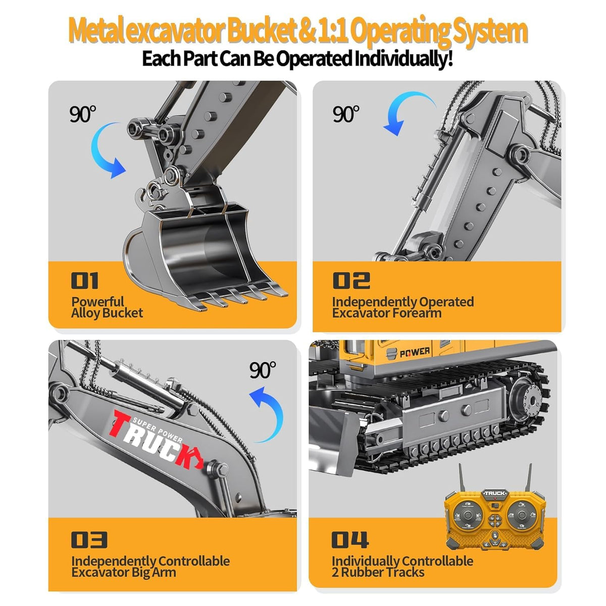 JALKAR JK-215 Remote Control Construction Excavator Toy