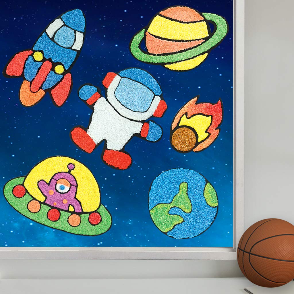Imagimake Space Clay Stickers: Air Dry Mess-Free Kids' DIY Craft Kit