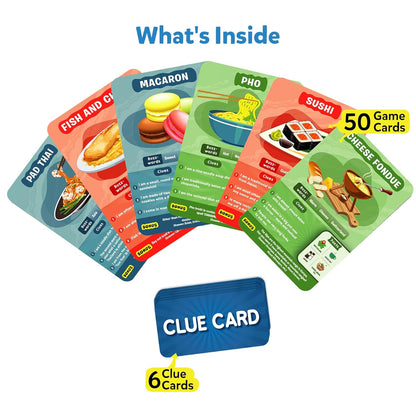 Skillmatics Guess in 10 Foods Around the World Educational Family Card Game