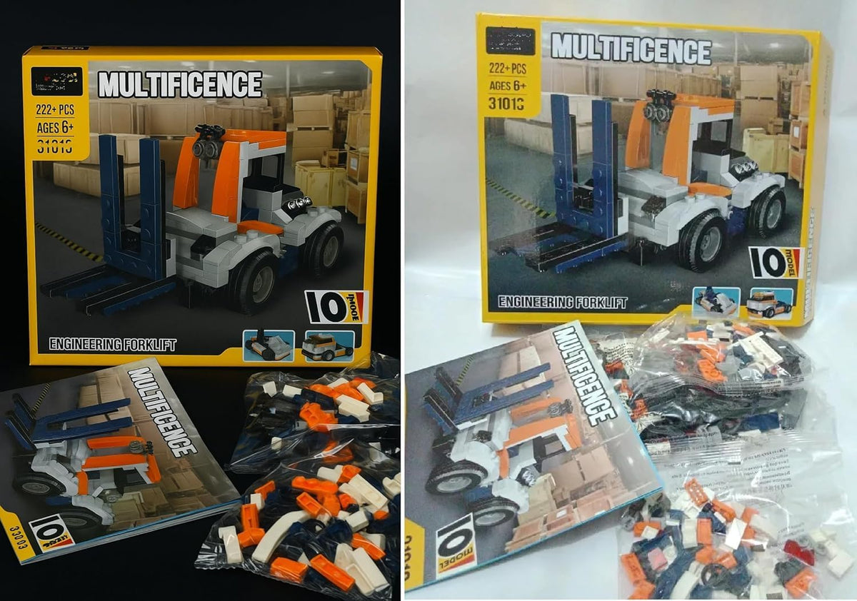 Onecado 5434 10-in-1 Engineering Vehicles Building Blocks Toy