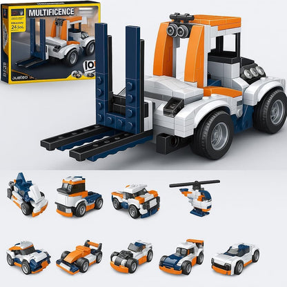 Onecado 5434 10-in-1 Engineering Vehicles Building Blocks Toy