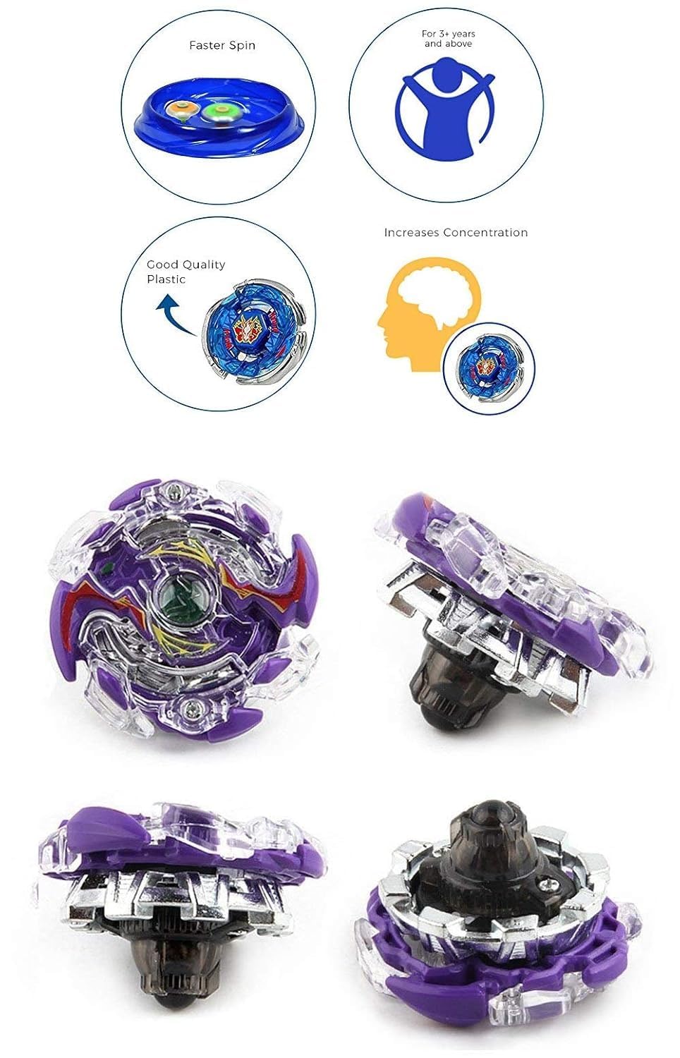 MKY DF454G Metal Fusion Battle Arena Spinning Tops Toy