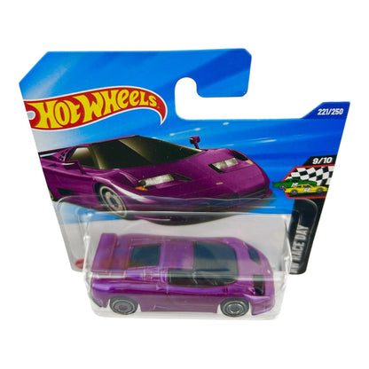 Hot Wheels 94 Bugatti EB110 Purple Race Day Die-Cast Car