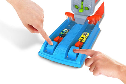 Hot Wheels Dragstrip Champion Playset with 1:64 Scale Die-Cast Car