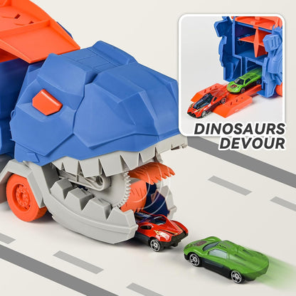 ISMETACU MF-111 Transport Dinosaur Truck Race Track Toy