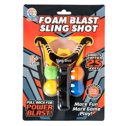 RATNA'S 7568 Foam Blast Sling Shot Launcher Set Toy