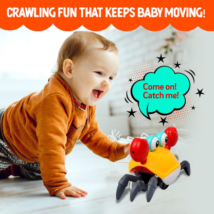 Gooyo GY-1Y Rechargeable Dancing Crawling Crab Toy for Kids with Lights & Music