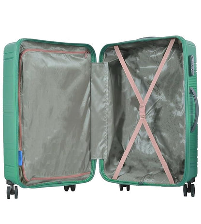 VIP Aristocrat Polypropylene (Set Of 3 Hard Suitcase Cabin,(55+66+76Cm)Check-In Lightweight Luggage With 8 Strong Spinner Wheels,Secured Combination Lock & 7 Years International Warranty