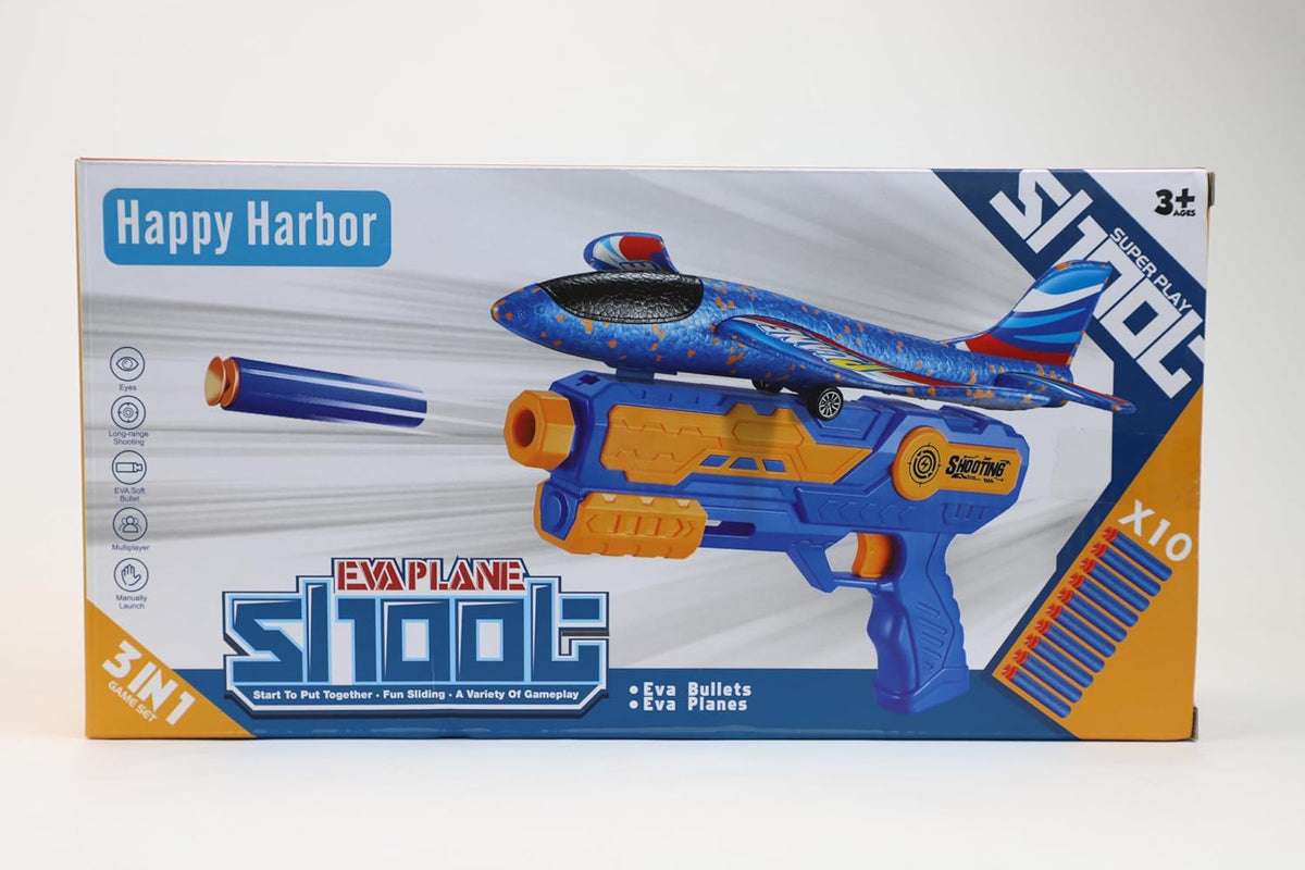 IOUGDSEC 2307 Foam Glider Catapult Aeroplane Launcher Toy