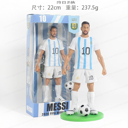 Football Star Player Action Figure Set with Ball for Kids