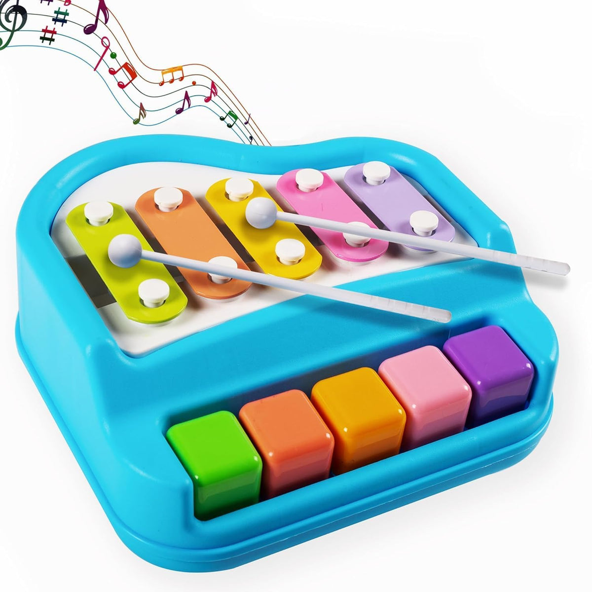 Toyzz Xyl-piano-001 2-in-1 Xylophone & Piano Musical Toy
