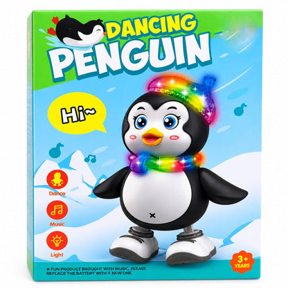 DZLING Musical Dancing Penguin Toy with LED Lights