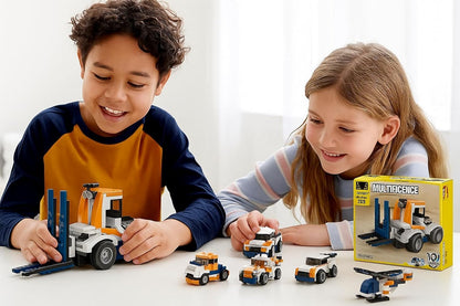 Onecado 5434 10-in-1 Engineering Vehicles Building Blocks Toy