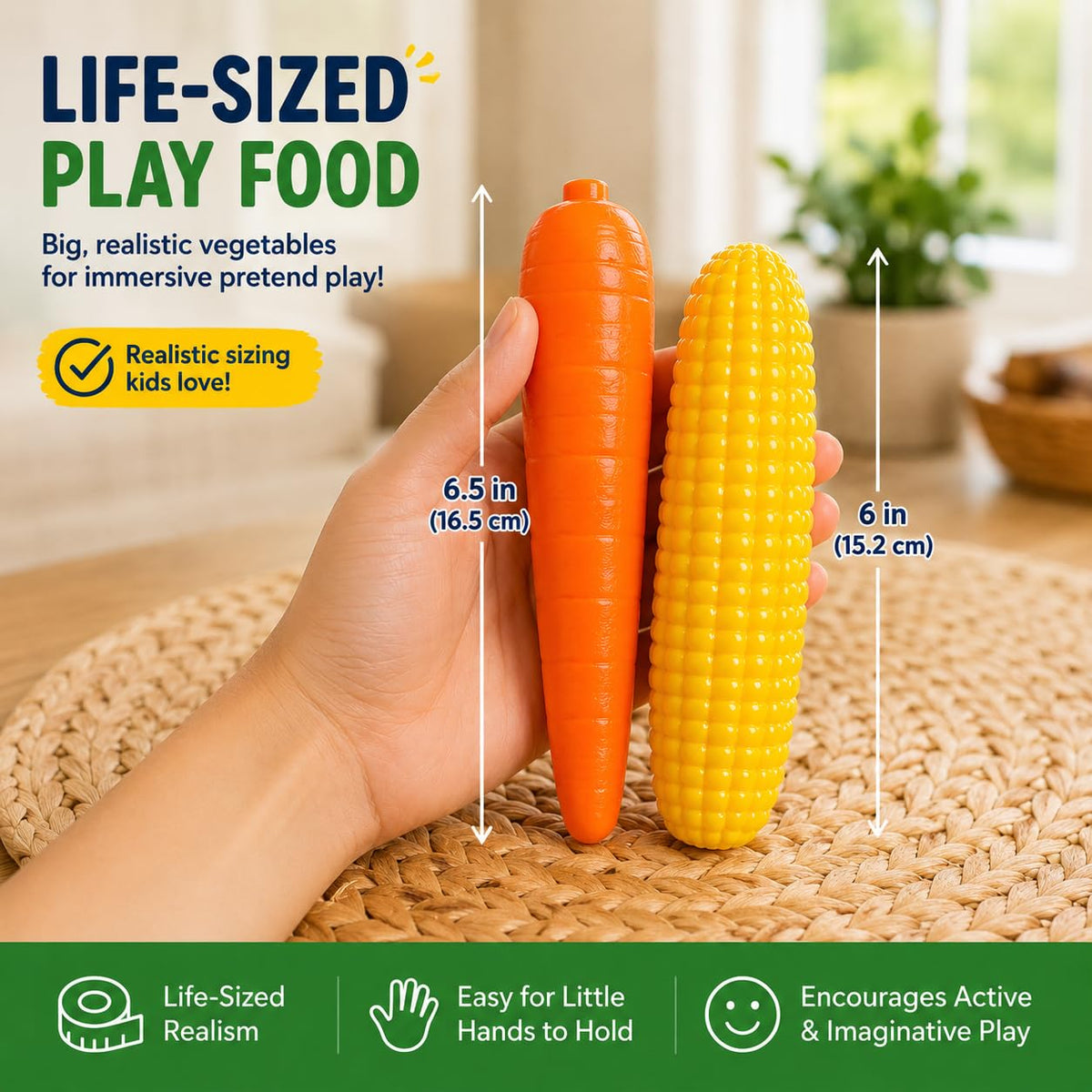 Liberty Imports 623 Life Sized Bag of Vegetables Pretend Play Toy