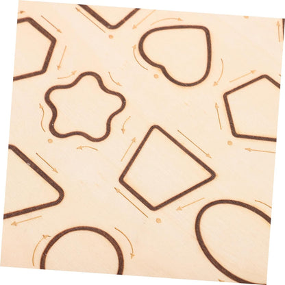 Little Mind Double-Sided Wooden Tracing Board: Numbers, Letters, Shapes for Toddlers