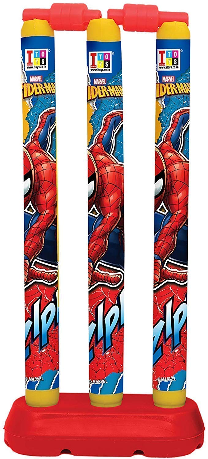 NIYANETAIL Kids Plastic Cricket Kit 28 Inch Spiderman