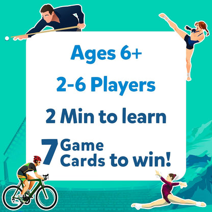 Skillmatics Guess in 10 Sports Fun Family Card Game, Educational Travel Toy