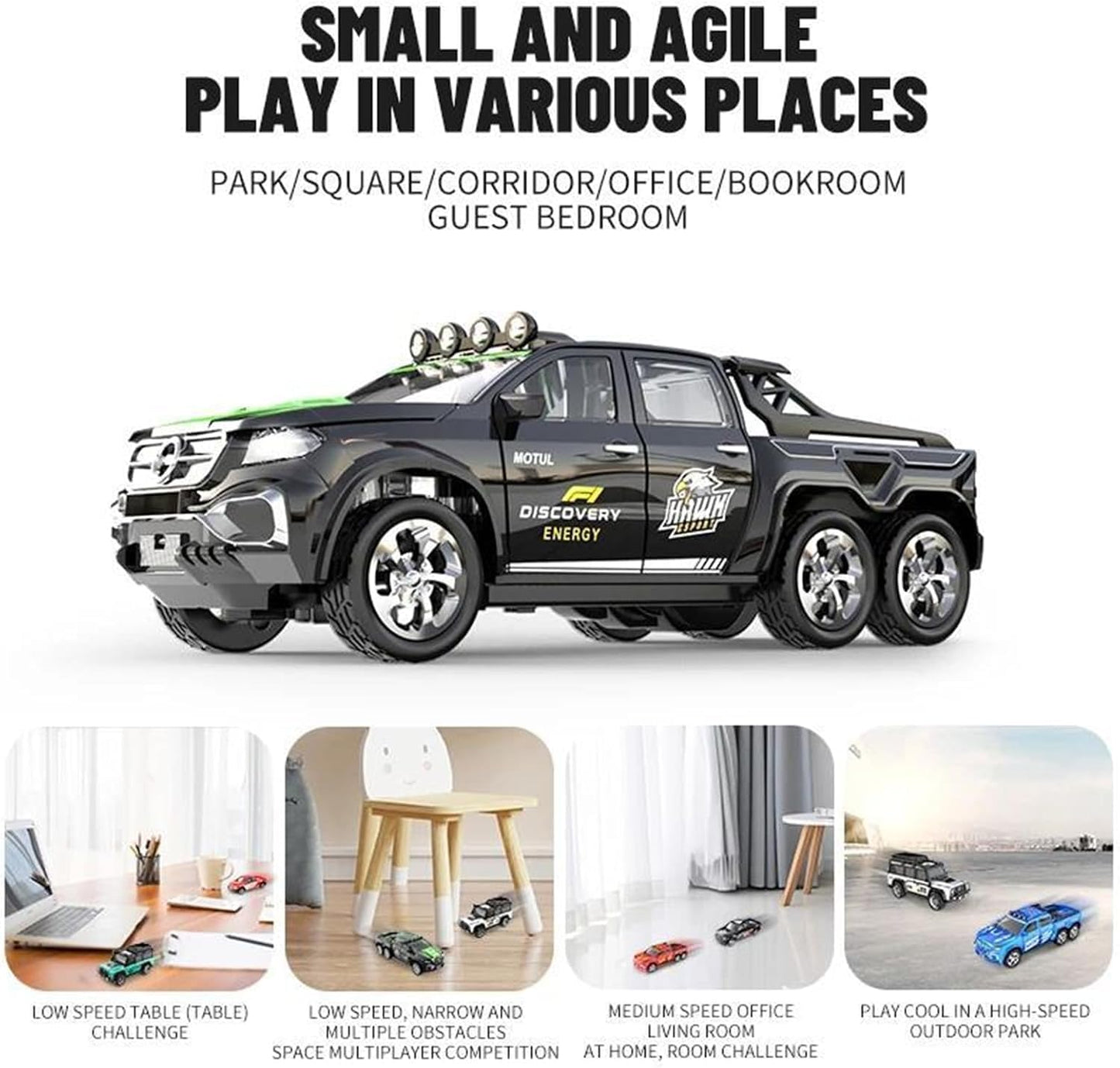 Bestie Toys Mini 1:64 Scale Alloy Off-Road RC Jeep Toy