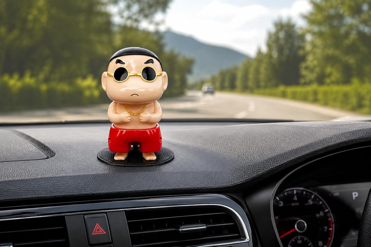 Degomart Shinchan Water Spray Squeeze Prank Toy 4.3in Red