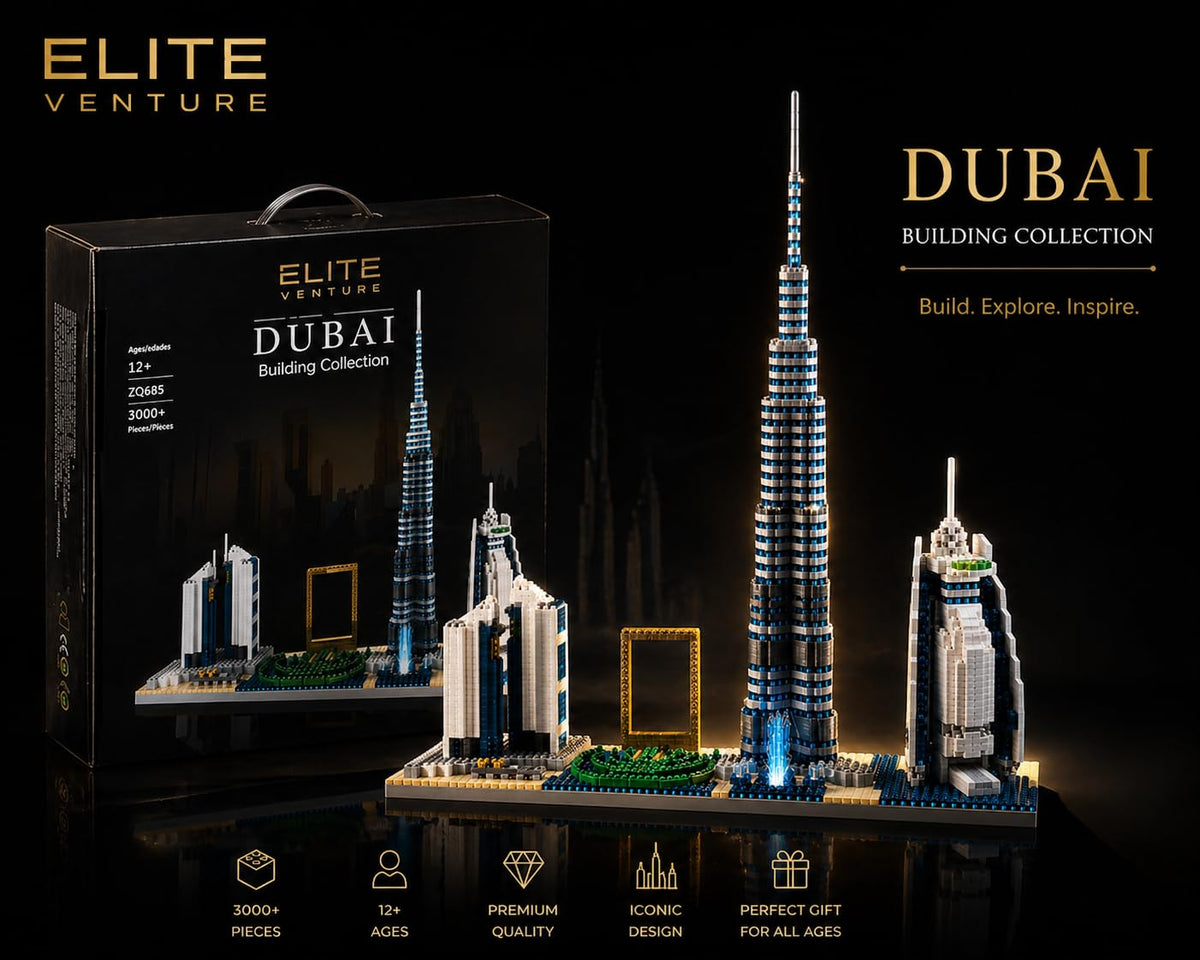 Carryze DBX-EV-001 Dubai Skyline Burj Khalifa Building Set Toy