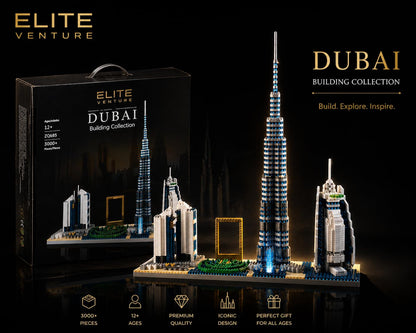 Carryze DBX-EV-001 Dubai Skyline Burj Khalifa Building Set Toy