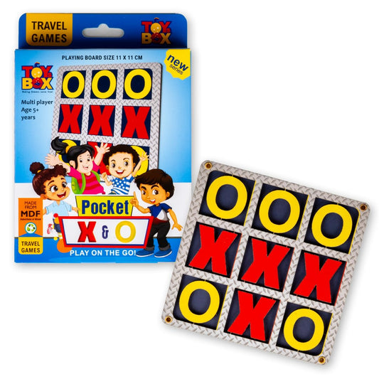 Toysbox 4171 Pocket X & O Travel Board Game Toy