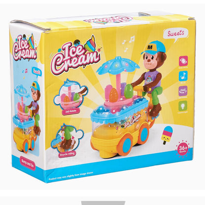 SRISU TRENDZ Ice Cream Truck Musical Monkey Light Toy