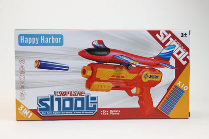 IOUGDSEC 2307 Foam Glider Catapult Aeroplane Launcher Toy
