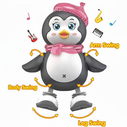 DZLING Musical Dancing Penguin Toy with LED Lights