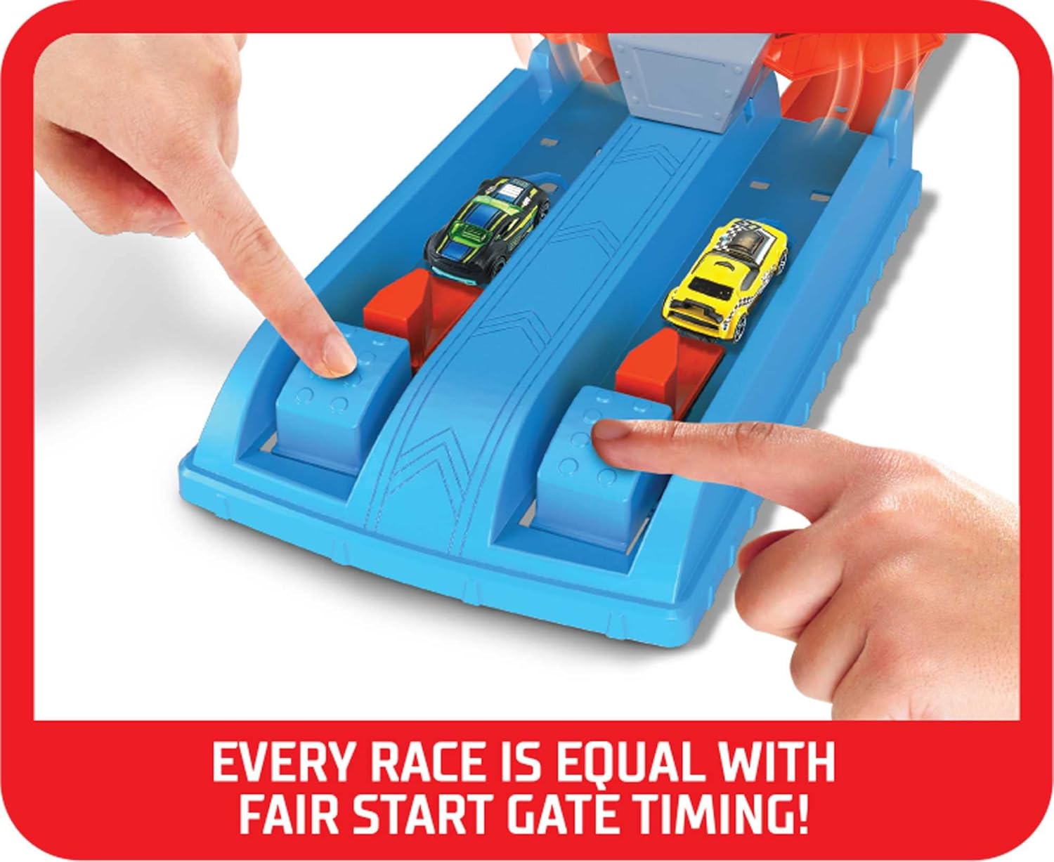 Hot Wheels Dragstrip Champion Playset with 1:64 Scale Die-Cast Car