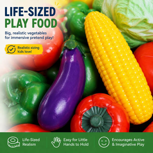 Liberty Imports 623 Life Sized Bag of Vegetables Pretend Play Toy