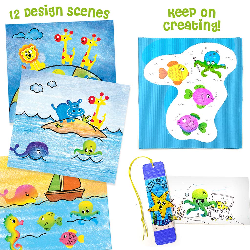 Imagimake Animal Kingdom Stamp Art Mess-Free Kids Coloring Set 3+ Years