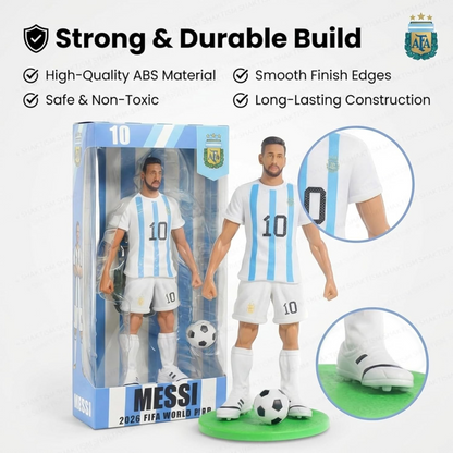 Football Star Player Action Figure Set with Ball for Kids